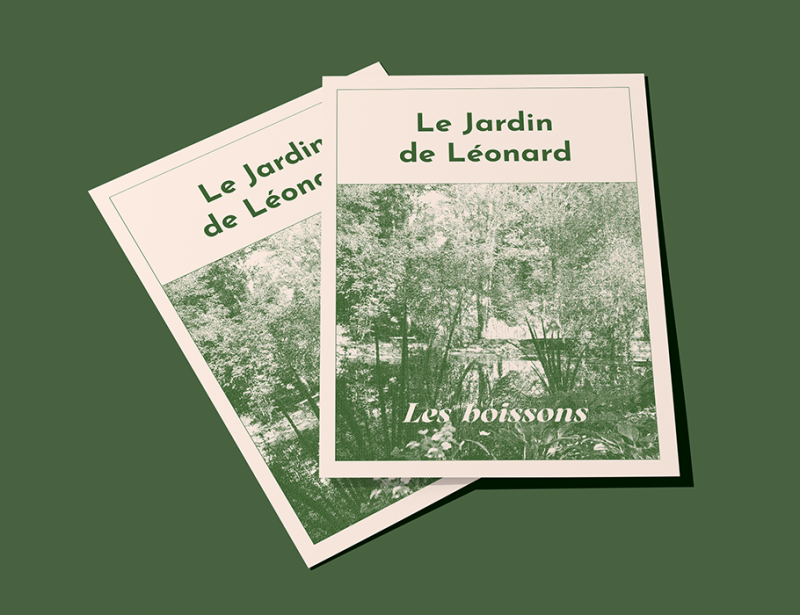 Le Jardin de Léonard - Carte des boissons